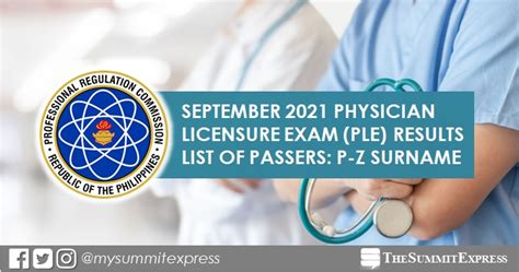 PRC: 1,084 passers in September 2021 Physician Licensure .